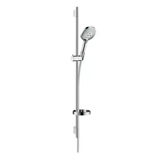 Hansgrohe Raindance Select S Душевой набор: штанга 90см., ручной душ 120, 3jet (Rain, RainAir, WhirlAir), EcoSmart, мыльница, шланг, цвет: хром