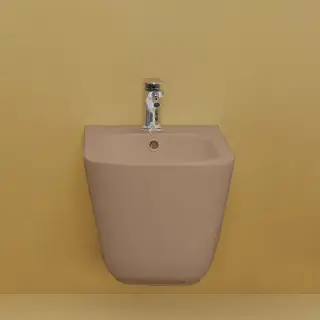 Kerasan Tribeca Биде подвесное 54х35см, c 1 отв под смеситель, c креплением WB9N, цвет: Bruno matt