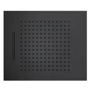 BOSSINI DREAM/2 Верхний душ 570 x 470 мм, 2 режима (дождь, каскад), цвет: черный матовый