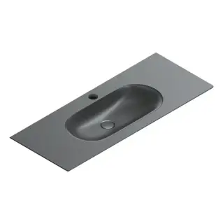 Catalano Sfera Раковина консоль 125x50см, с 1 отв., цвет: черный матовый