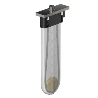 Hansgrohe sBox Душевой шланг с коробом скрытого монтажа, с прямоуг. розеткой (на борт ванны), цвет: шлифованный черный хром