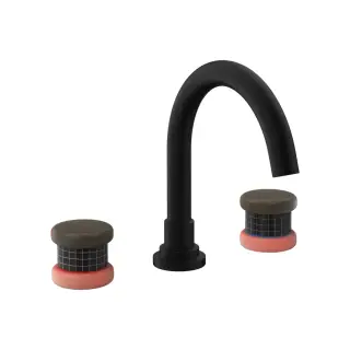 Nicolazzi Festival Смеситель для раковины на 3 отв, цвет: NEM+ручки FEHY005+FEHY006