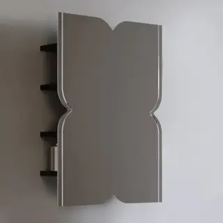 Devon&Devon Papillon cabinet Зеркало шкаф 55xh80x14cм, с деревянными полкам