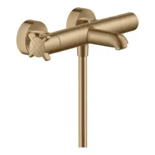 Axor Citterio E Смеситель для ванны, термостатический, настенный, цвет: шлифованная бронза