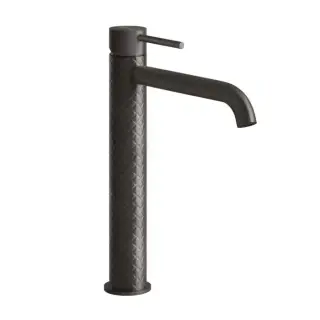 Gessi 316 Смеситель для раковины, на 1 отв., высокий, h: 305мм , излив: 123мм, цвет: brushed black metal pvd