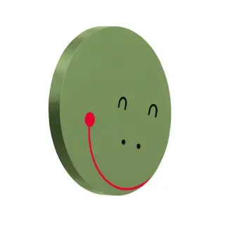 Laufen FLORAKIDS сегмент для зеркала 262x21x296 мм, &laquo;голова гусеницы&raquo;, зеленый