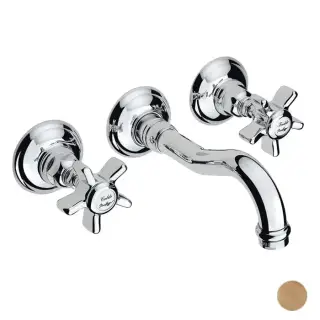 Nicolazzi Dames Anglaises Смеситель для раковины, настенный, цвет: Bronze Plated