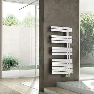 Irsap Soul Полотенцесушитель электрический c контроллером 55хh105.4см,14 трубок, 3 промежутка, подключение справа, длина провода 1,2м, цвет: белый