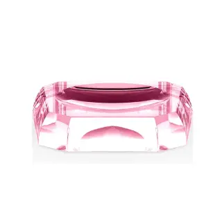 Decor Walther Kristall STS Мыльница настольная, цвет: хрусталь розовый