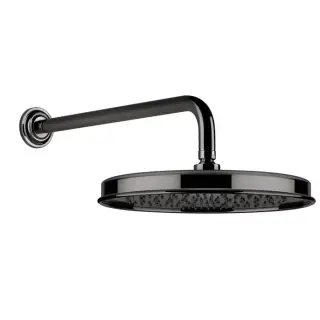 Gessi Venti20 Верхний душ &Oslash;32.8см., с настенным держателем 38.9см., цвет: Black Metal PVD