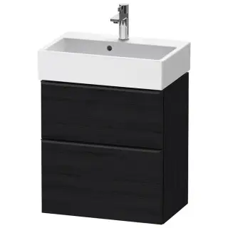 Duravit D-Neo Тумбочка подвесная компакт 58.4x37.2х62.5 см., раковина, 1 ящик, цвет: Black Oak