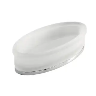 Colombo Land Корзинка для душевых принадлежностей, настольная, цвет: хром/матовое стекло