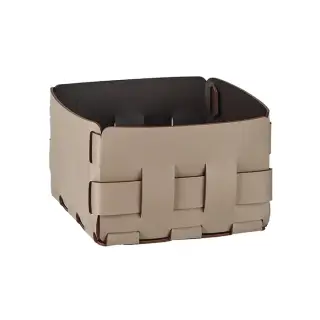 Colombo Adj Корзинка Mini Bottega, 19x19H13 см , цвет: капучино/шоколад