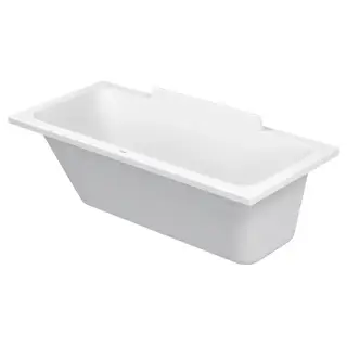Duravit DuraSquare Ванна 160х70x48см,, прямоугольная, встраиваемая или версия с панелями и ножками, с наклоном для спины слева, цвет белый наклоном для спины справа, цвет: белый