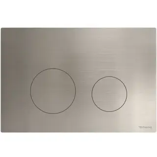 TECEspring Панель смыва для унитаза, сатин, с покрытием против отпечатков пальцев, плоская, цвет: нержавеющая сталь