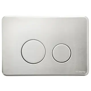 TECEspring Панель смыва для унитаза, сатин, с покрытием против отпечатков пальцев, металлическая, цвет: нержавеющая сталь