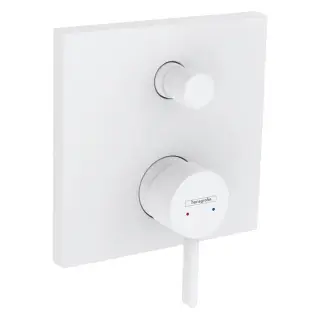 Hansgrohe Finoris Смеситель для душа, встраиваемый, с переключателем потоков на 2 положения, внешняя часть, цвет: белый матовый