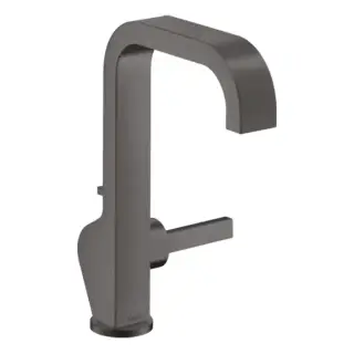 Axor Citterio Смеситель для раковины 190, на 1 отв., с высоким изливом, с донным клапаном, цвет: шлифованный черный хром