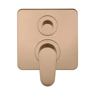 Axor Citterio M Смеситель для ванны, встраиваемый, с переключателем на 2 потока, цвет: шлифованное красное золото