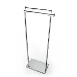 3SC Ribbon Полотенцедержатель напольный 30хh83х18 см, цвет: латунь сатинированная матовая