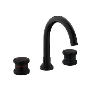 Nicolazzi Festival Смеситель для раковины на 3 отв, цвет: BN+ручки FESP005+FESP006