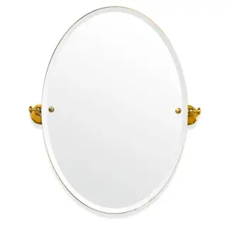 TW Harmony 021, вращающееся зеркало овальное 56х66см, цвет: держателя: золото