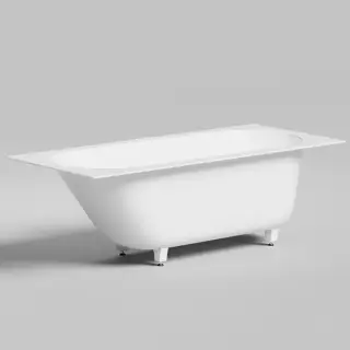 Salini Ornella Kit Встраиваемая ванна 170х75х60cм, овальная чаша, донный клапан, сифон, щелевой слив-перелив, S-Stone, цвет: белый матовый