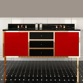 Devon&Devon Jazz 3, Комплект мебели, напольный, Цвет: red/deep black/oro