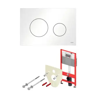 TECEbase Комплект для установки подвесного унитаза, с панелью смыва TECEloop цвет: белая глянцевая