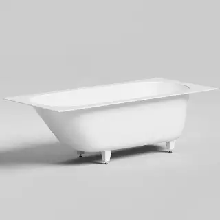 Salini Ornella Kit Встраиваемая ванна 180х80х60cм, овальная чаша, донный клапан, сифон, щелевой слив-перелив, S-Stone, цвет: белый матовый