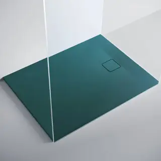 Salini Oasi Поддон 90х90х3см, с сифоном, материал: S-Stone, цвет: RAL6004 матовый