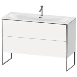 Duravit XSquare База напольная 121x47.8x84см с раковиной, 2 яшика, цвет: глянцевый белый