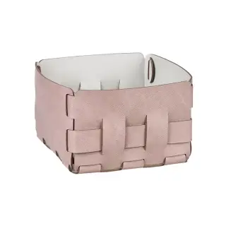 Colombo Adj Корзинка Mini Bottega, 19x19H13 см, цвет: пепельная роза/устричный