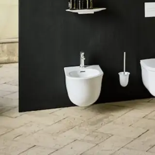 Laufen New Classic Биде подвесное 53х37х34см, с 1 отв под смеситель, цвет: белый матовый