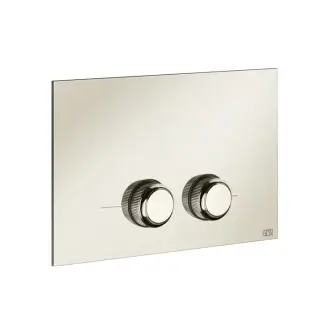 Gessi Venti20 Клавиша смыва для унитаза двойная, для инсталляций Geberit Sigma8 и Sigma12, цвет: Nickel PVD