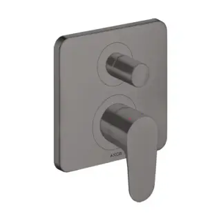 Axor Citterio M Смеситель для ванны, встраиваемый, с переключателем на 2 потока, с защитой, цвет: шлифованный черный хром