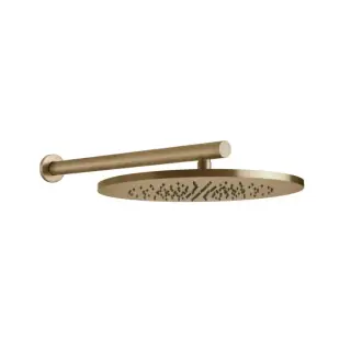 Gessi 316 Верхний душ &Oslash;35.5см., с настенным держателем 45см., цвет: warm bronze brushed pvd