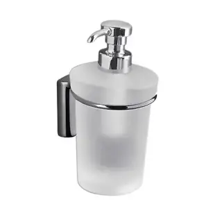 Colombo Look Дозатор для жидкого мыла, подвесной, цвет: хром/матовое стекло