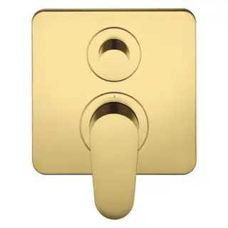 Axor Citterio M Смеситель для ванны, встраиваемый, с переключателем на 2 потока, цвет: полированное золото