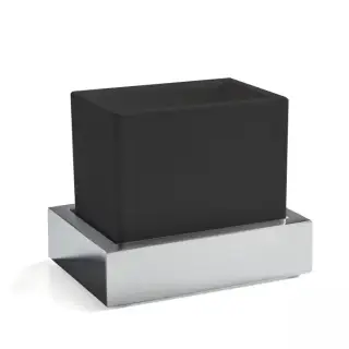 3SC SK 3.0 Стакан настольный, композит Solid Surface, цвет: чёрный/хром