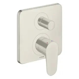 Axor Citterio M Смеситель для ванны, встраиваемый, с переключателем на 2 потока, с защитой, цвет: сталь