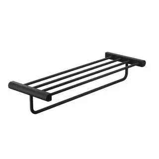 Gessi Rilievo Полка с полотенцедержателем, 60 см, подвесной, цвет: nero XL