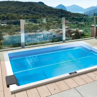 Gruppo Treesse Rest Минибассейн 240x195х85см., хромотерапия 1, озон. дезинф. внешняя панель VTR, автонаполнение и дренаж, нагрев3KW, цвет: белый