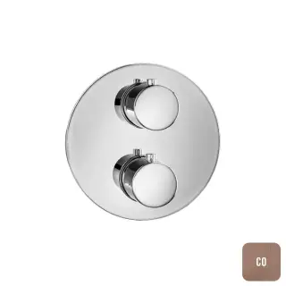 Almar Core Смеситель для душа, встраиваемый, термостатический, цвет: Copper Brushed PVD