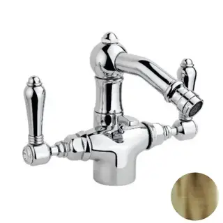 Nicolazzi P.m. Blanc Смеситель для биде, на 1 отв., поворотный излив: 12.7см, цвет: бронза