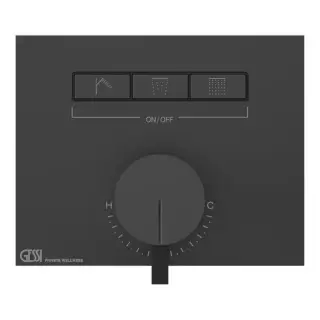 Gessi Hi-Fi Смеситель для душа, с включением до 3 источников одновременно, внешняя часть, цвет: black XL