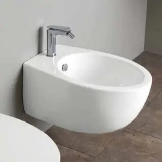 Simas Bormio Биде  подвесное  с 1-м отверстием под смеситель 54х35 см, цвет: белый