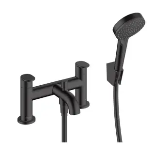 Hansgrohe Vernis Blend Смеситель на край ванны, на 2 отв, цвет: матовый черный