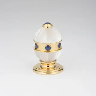 THG Amboise Lapis Lazuli Вентиль смесителя для раковины, вставки лазурит, цвет: полированное золото