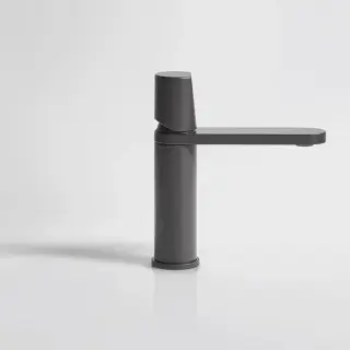 Antonio Lupi Indigo Смеситель для раковины, на 1 отв., излив: 165мм, цвет: графит